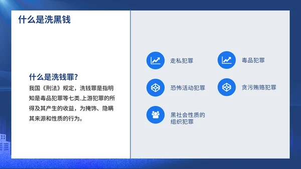 打击洗黑钱知识培训通用PPT模板