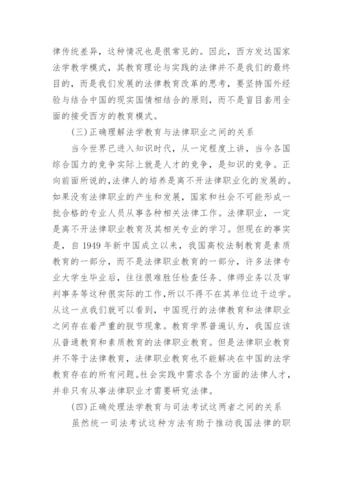 浅谈法学教育改革论文.docx