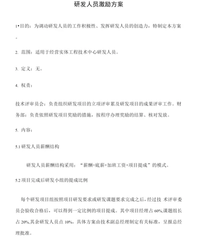 研发部员工激励方法.docx