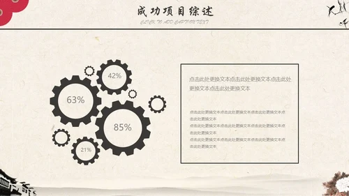 古典水墨仙鹤封面工作汇报通用PPT模板
