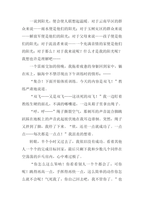 你是我的阳光作文.docx