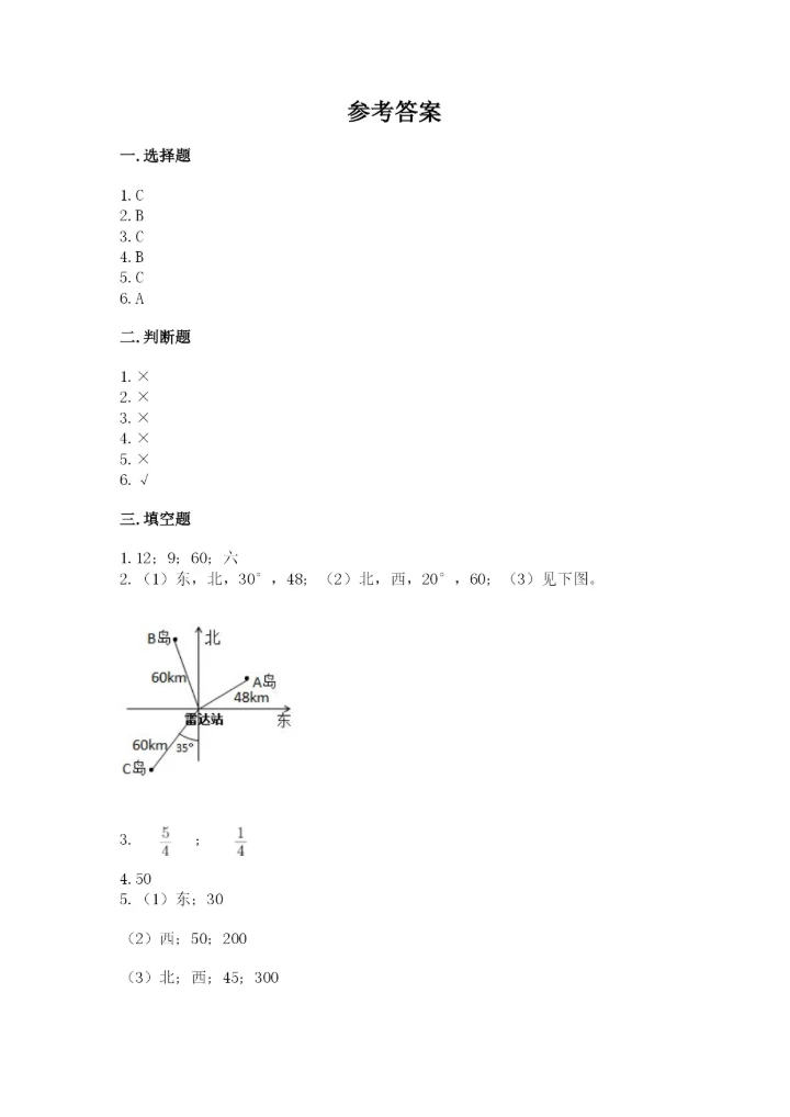 人教版小学六年级上册数学期末测试卷精品（综合题）.docx