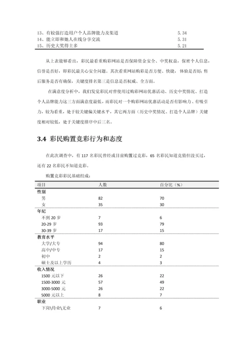 互联网彩民购彩行为与态度调查专项研究报告.docx