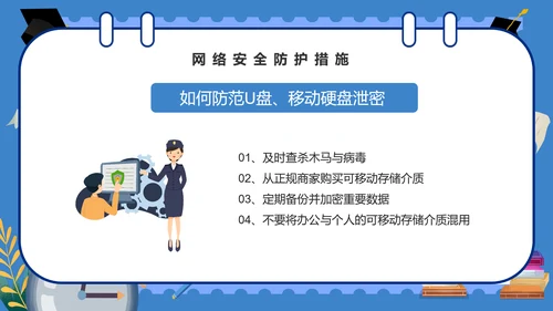 学校学生网络安全课件PPT模板