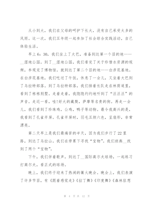 小学暑假实践心得范文十篇.docx