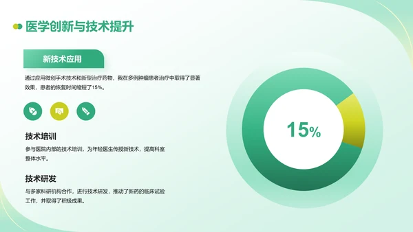 绿色商务风医生晋升述职报告PPT模板