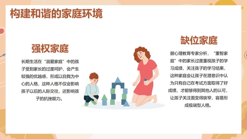卡通儿童插画心理咨询讲座PPT模板
