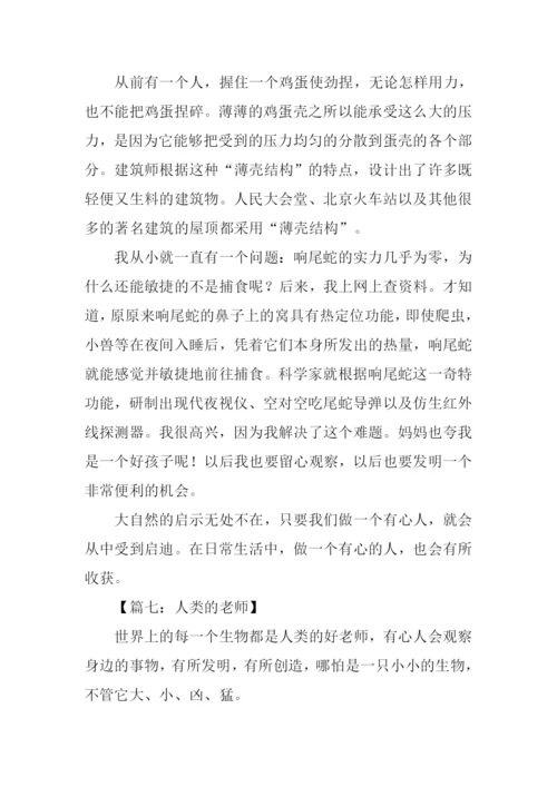 人类的老师作文.docx
