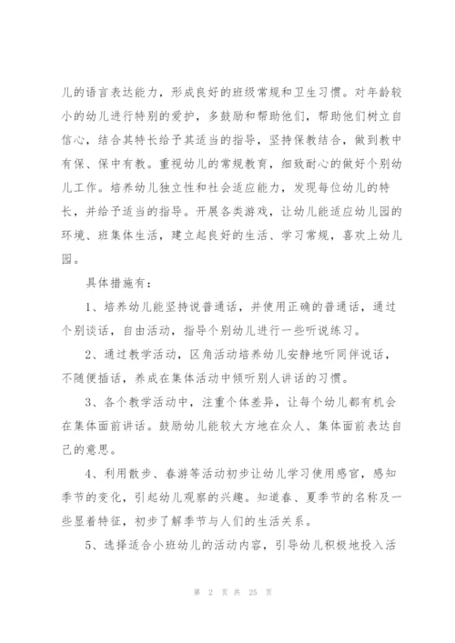 幼儿园小班工作计划集合6篇.docx