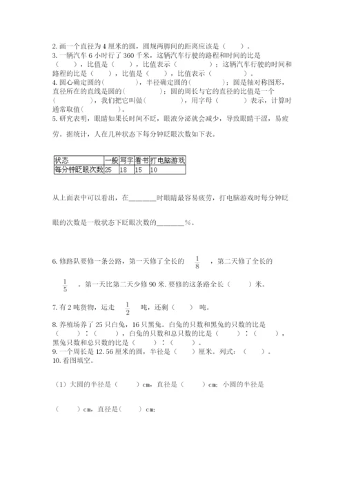 人教版六年级上册数学期末测试卷审定版.docx
