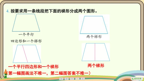 人教版数学四年级上册5.5 梯形的认识课件(共19张PPT)