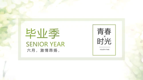 致青春毕业季青春毕业纪念册PPT