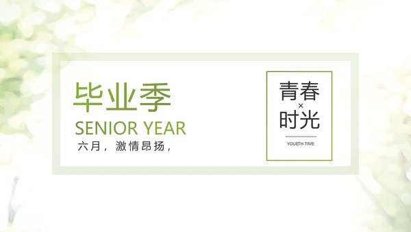 致青春毕业季青春毕业纪念册PPT