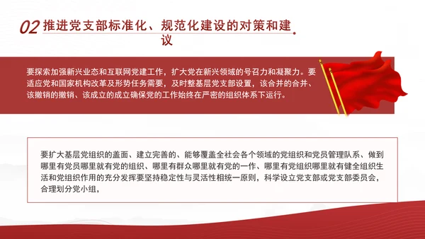 2024党支部标准化规范化建设面临的问题和对策ppt课件