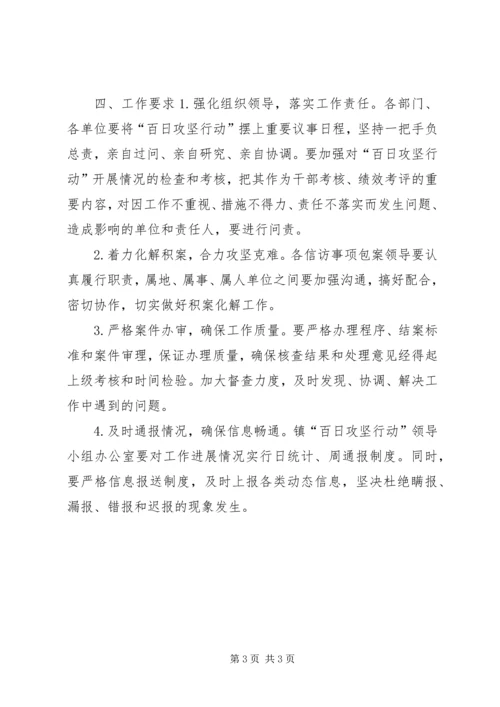镇开展五类信访问题百日攻坚活动的情况汇报 (4).docx