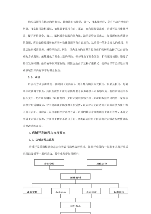 便利连锁超市创业综合计划书.docx