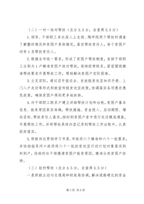 民政局XX年度脱贫攻坚工作自查报告.docx