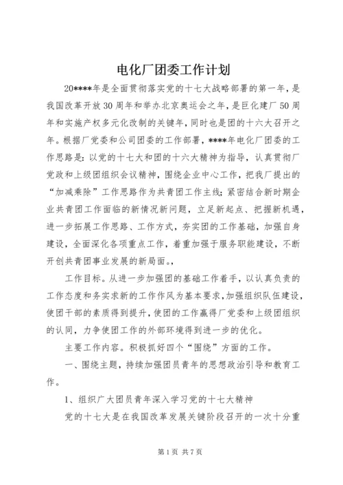 电化厂团委工作计划.docx