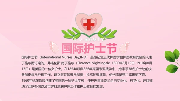 5.12国际护士节活动主题演讲PPT