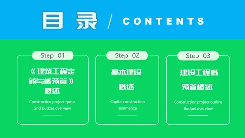 工程部建设工程概预算概述PPT模板