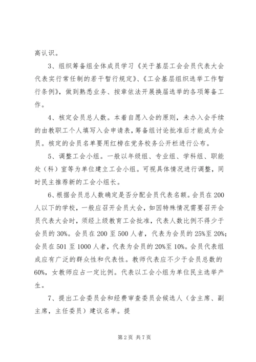 学校工会换届选举程序(精).docx