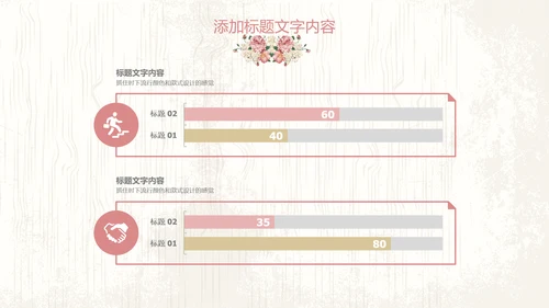 唯美欧式花纹手绘水彩复古PPT模板