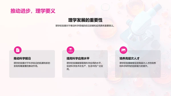 理学领域研究报告PPT模板