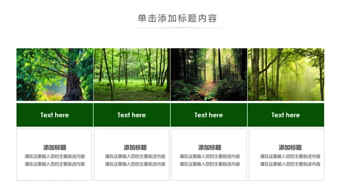 湿地森林世界湿地森林日植树造林动态PPT模板