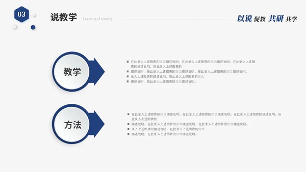 蓝色简约微粒体教师说课教学课件教育教学设计ppt模板