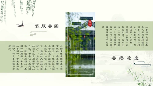 雨水节气谷雨通用PPT模板