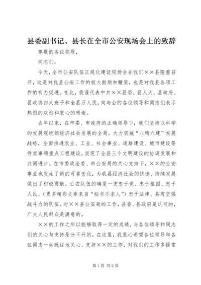 县委副书记、县长在全市公安现场会上的致辞 (3).docx