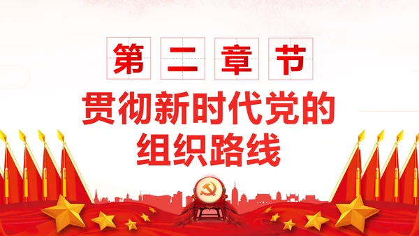 坚持贯彻落实新时代党的组织路线党课PPT