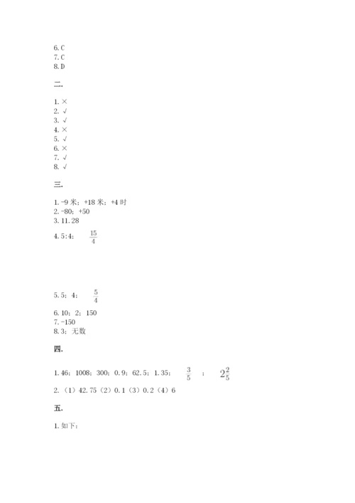人教版数学六年级下册试题期末模拟检测卷附完整答案【考点梳理】.docx