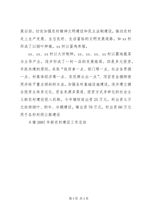 乡镇某年新农村建设工作总结(1).docx