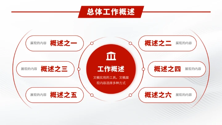 红色工作汇报述职年终总结报告PPT模板