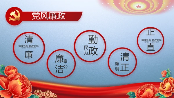 大气党风廉政建设和反腐斗争PPT
