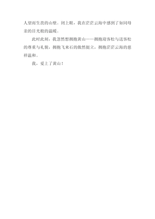 爱上黄山作文.docx