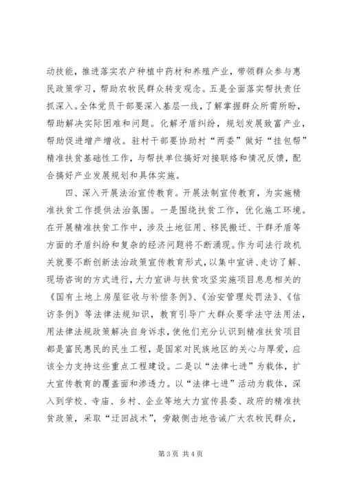 司法局脱贫攻坚工作自查报告.docx