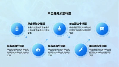 创意风医疗行业流程图