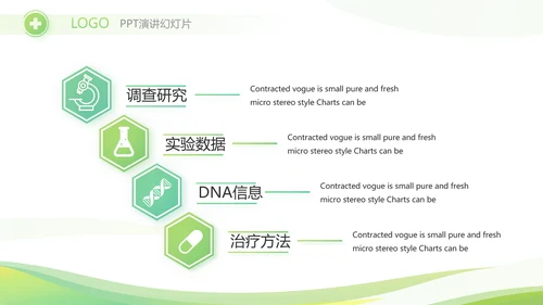 绿色简约清新护士年终总结汇报动态PPT模板