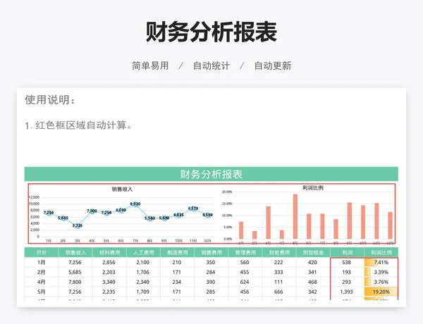财务分析报表