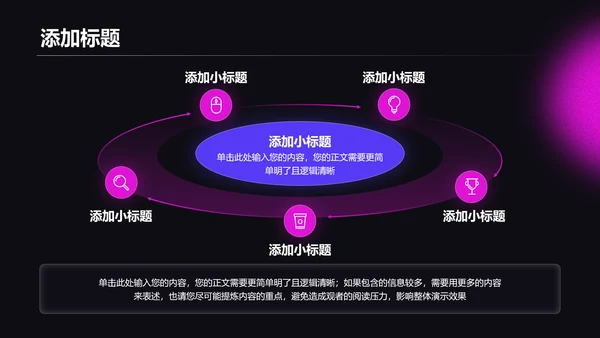 粉紫色科技风活动策划演示PPT模板
