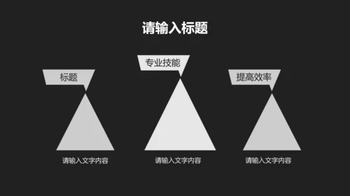 简约风黑色述职工作汇报PPT