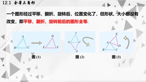 人教版数学八年级上册12.1  全等三角形课件（共24张PPT）