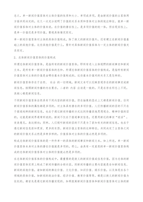 试论新闻价值构成的多项性和层次性.docx