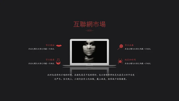 剧本杀鬼屋主题通用PPT模板
