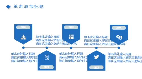 蓝色商务工作总结计划汇报多用途通用PPT模版