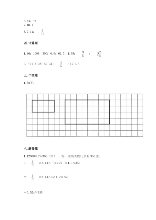 人教版六年级下册数学期末测试卷及参考答案（实用）.docx