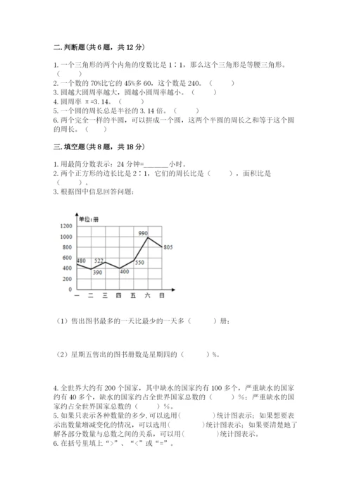 小学六年级数学上册期末考试卷可打印.docx