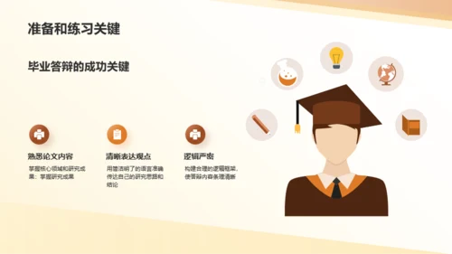 橙色现代商务毕业答辩技巧PPT模板